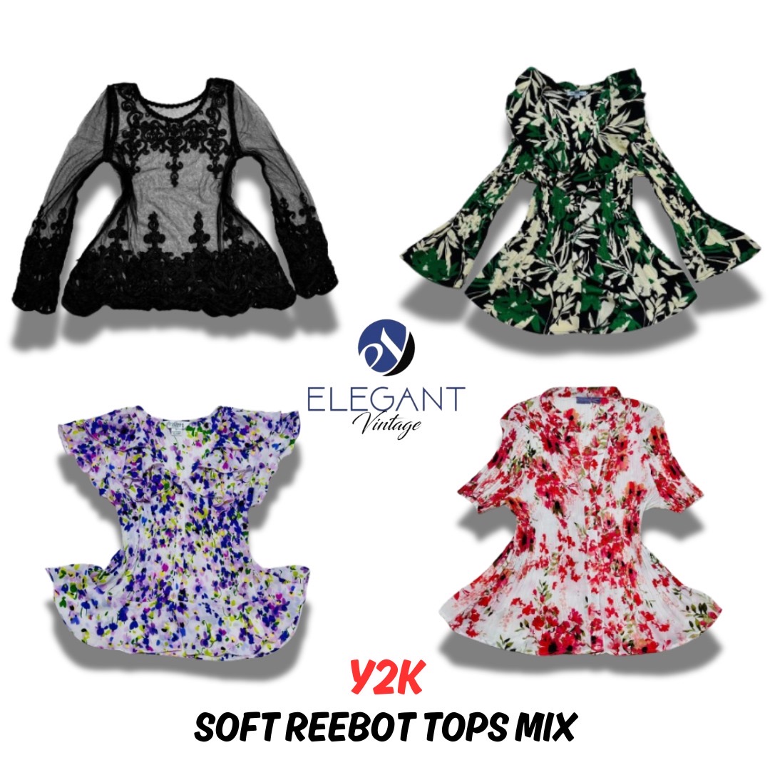 Y2K Soft Reboot Tops Mix - 12 pezzi - EV350