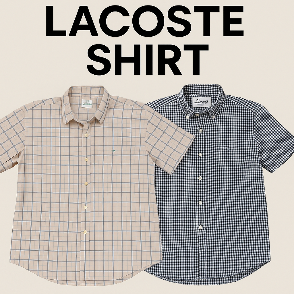 Camisa Button Up Lacoste 14 peças