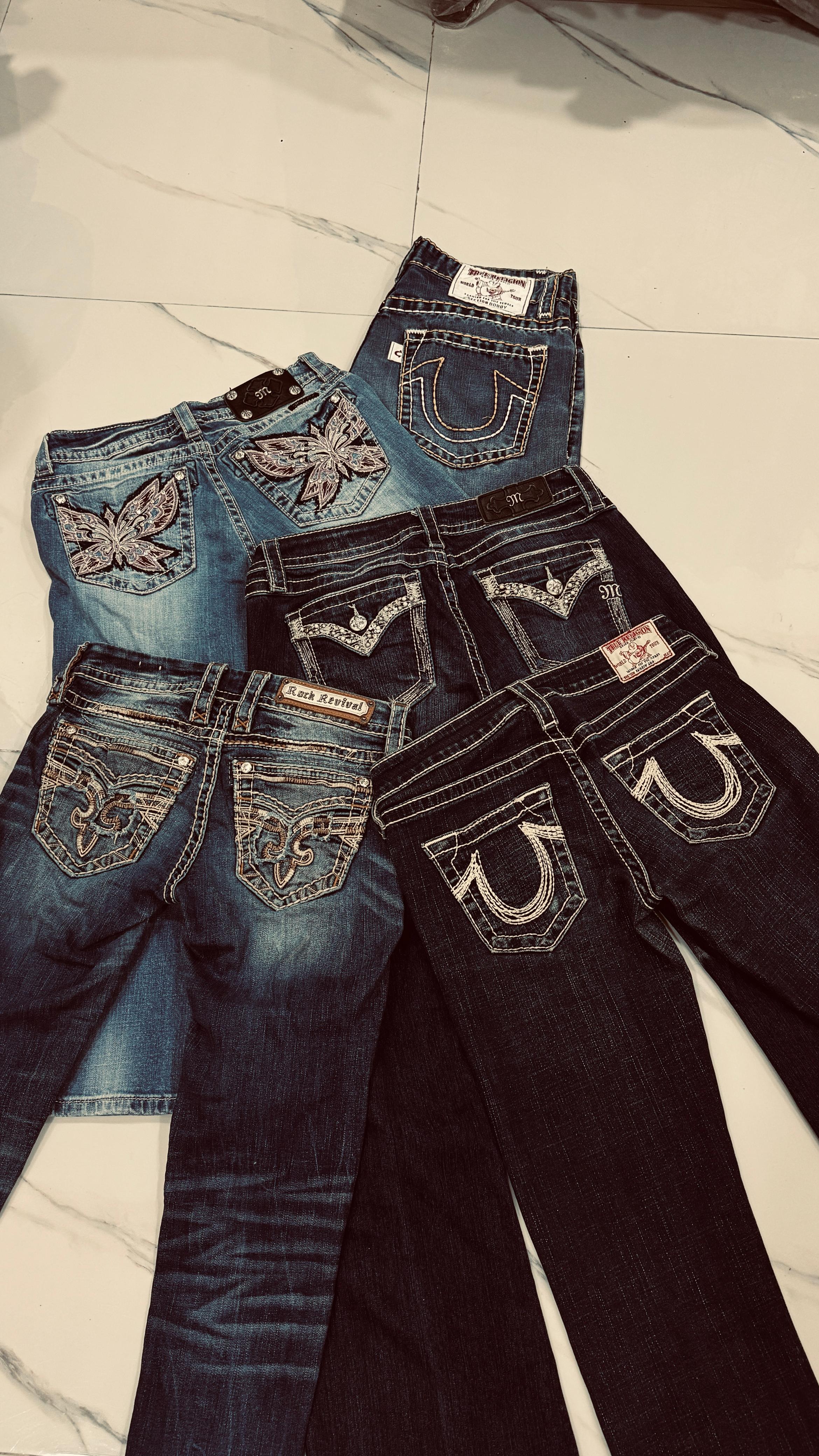 True Religion,miss me and rockrevival pants
