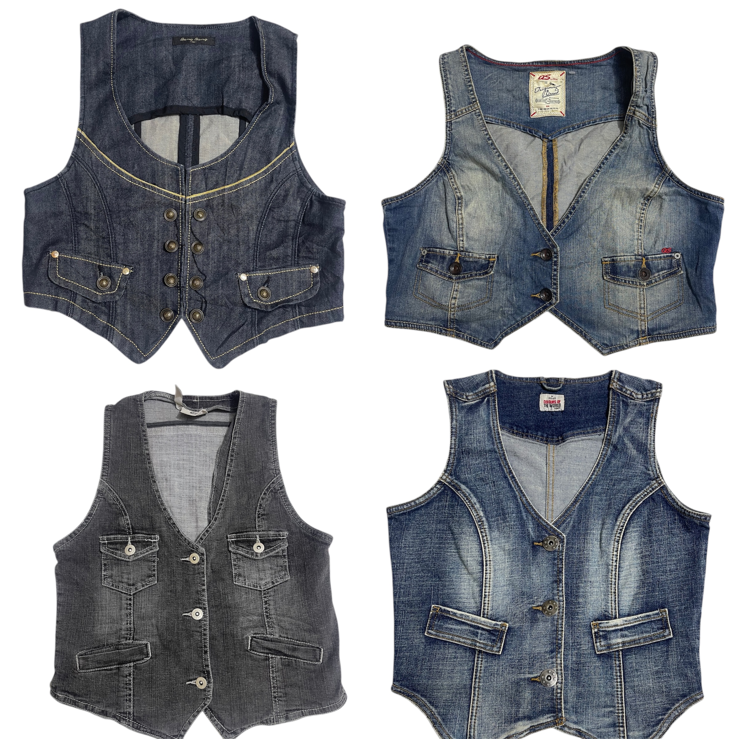 Coletes de Jeans Y2K 13 Peças (Pacote nº 03)
