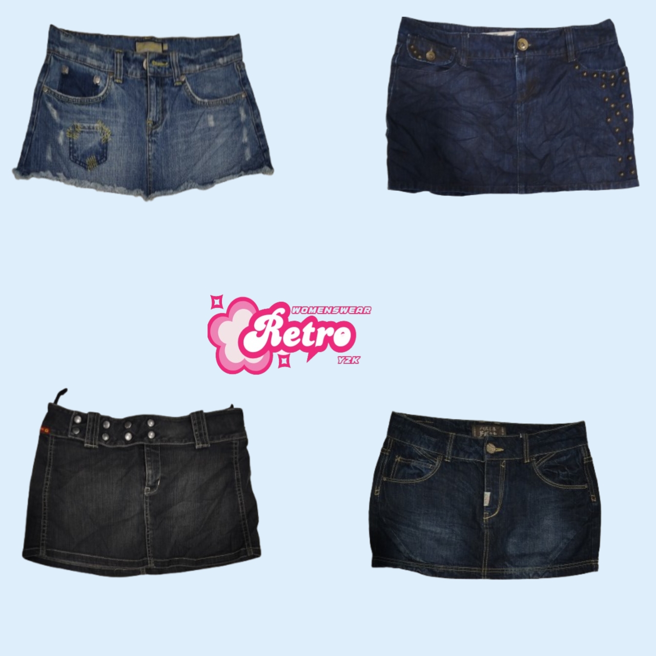 Y2k Bestseller Micro Mini Denim Skirts (May-28)