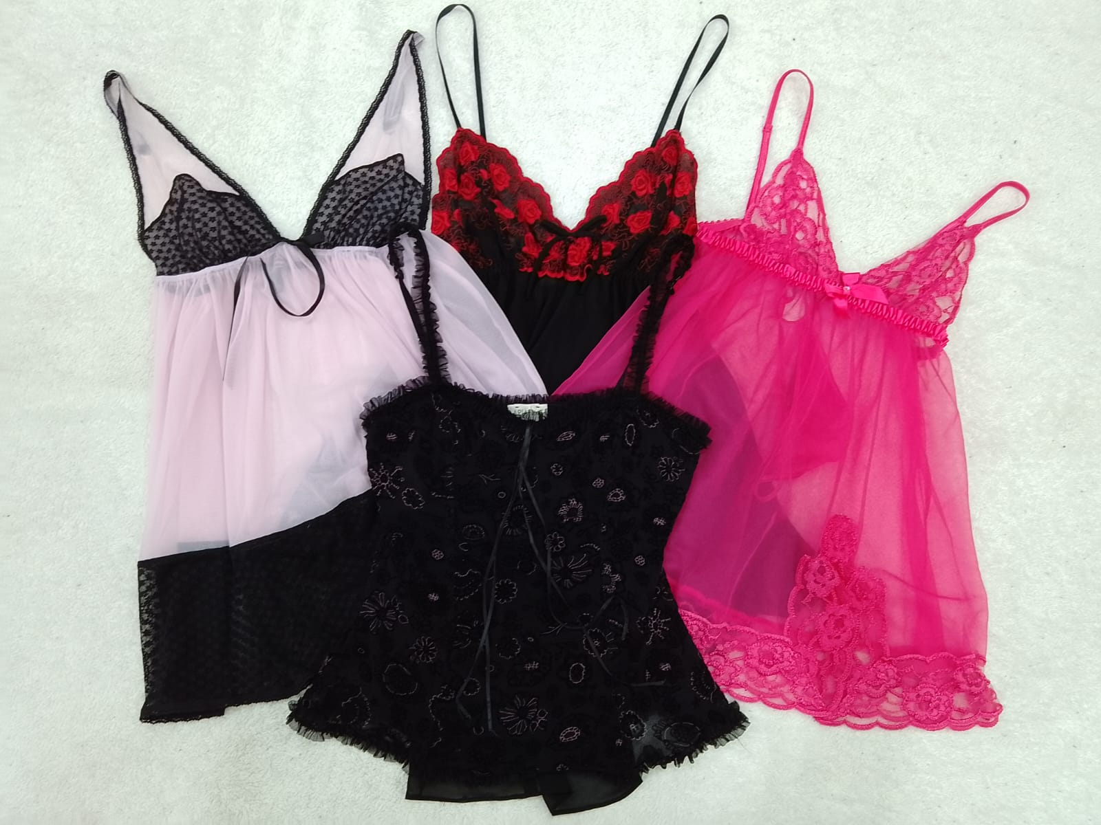 CR4369 Lingerie Cami Tops - 8 Pcs