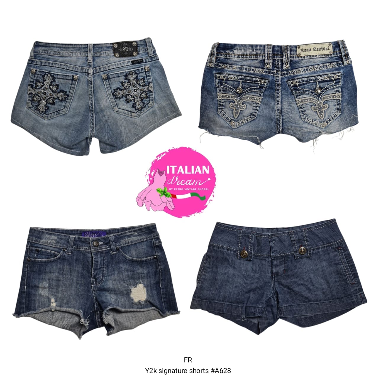Y2k signature shorts