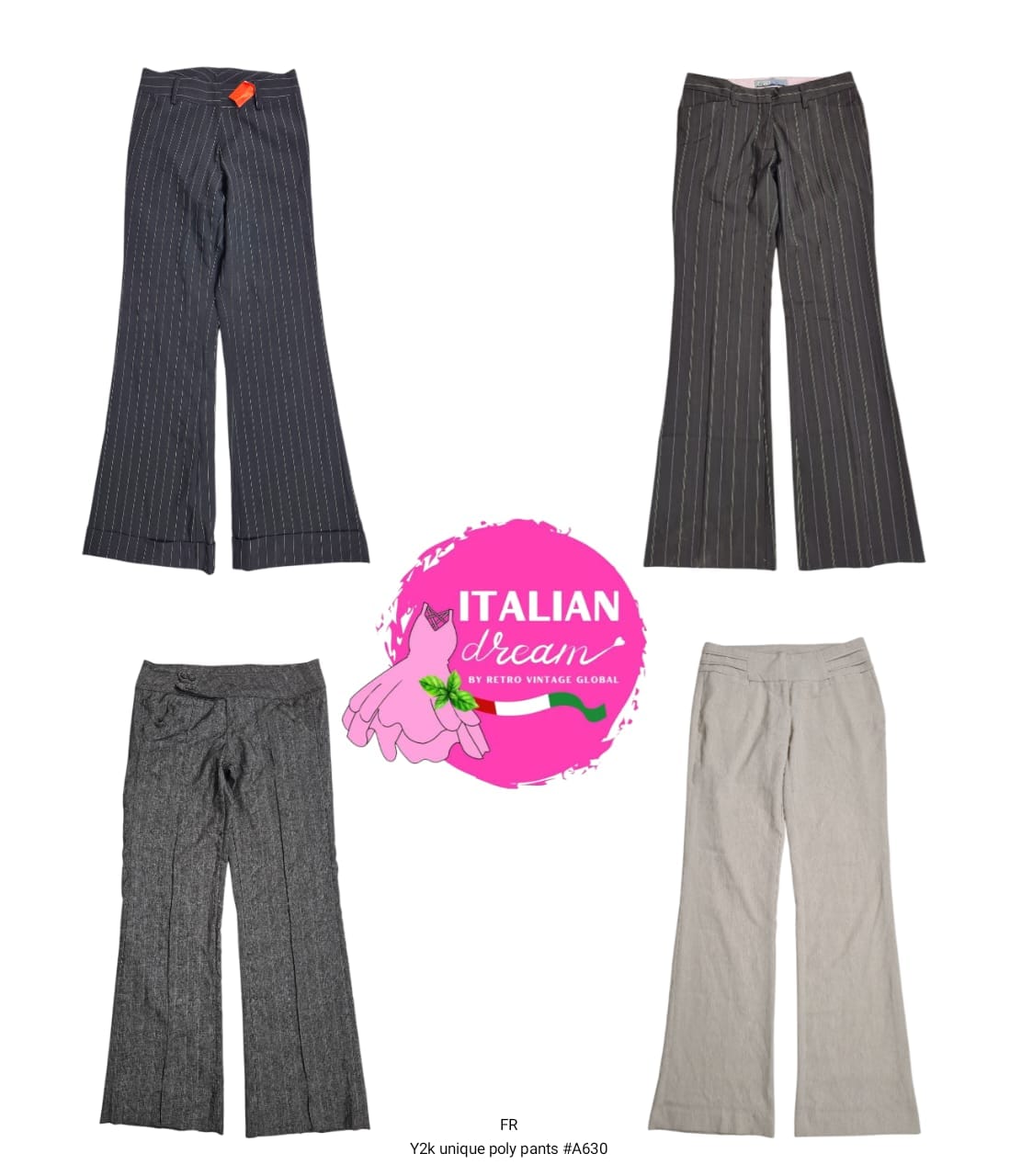 Y2k unique poly pants