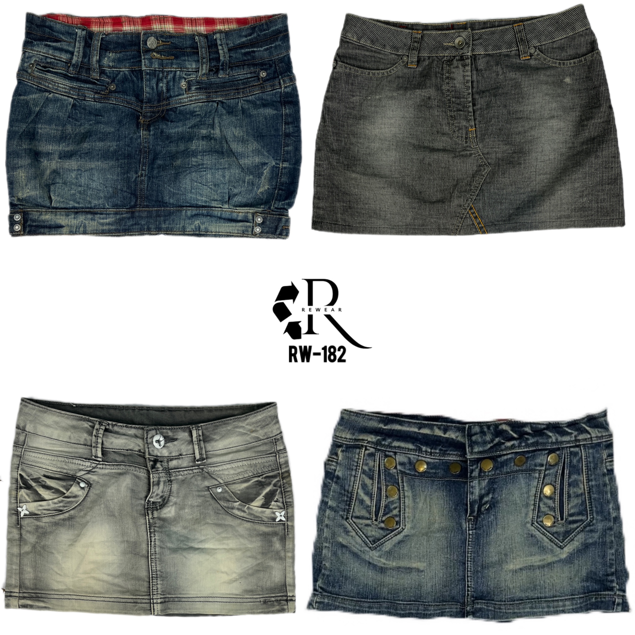 Y2K Unique IT Girl Denim Mini Skirts