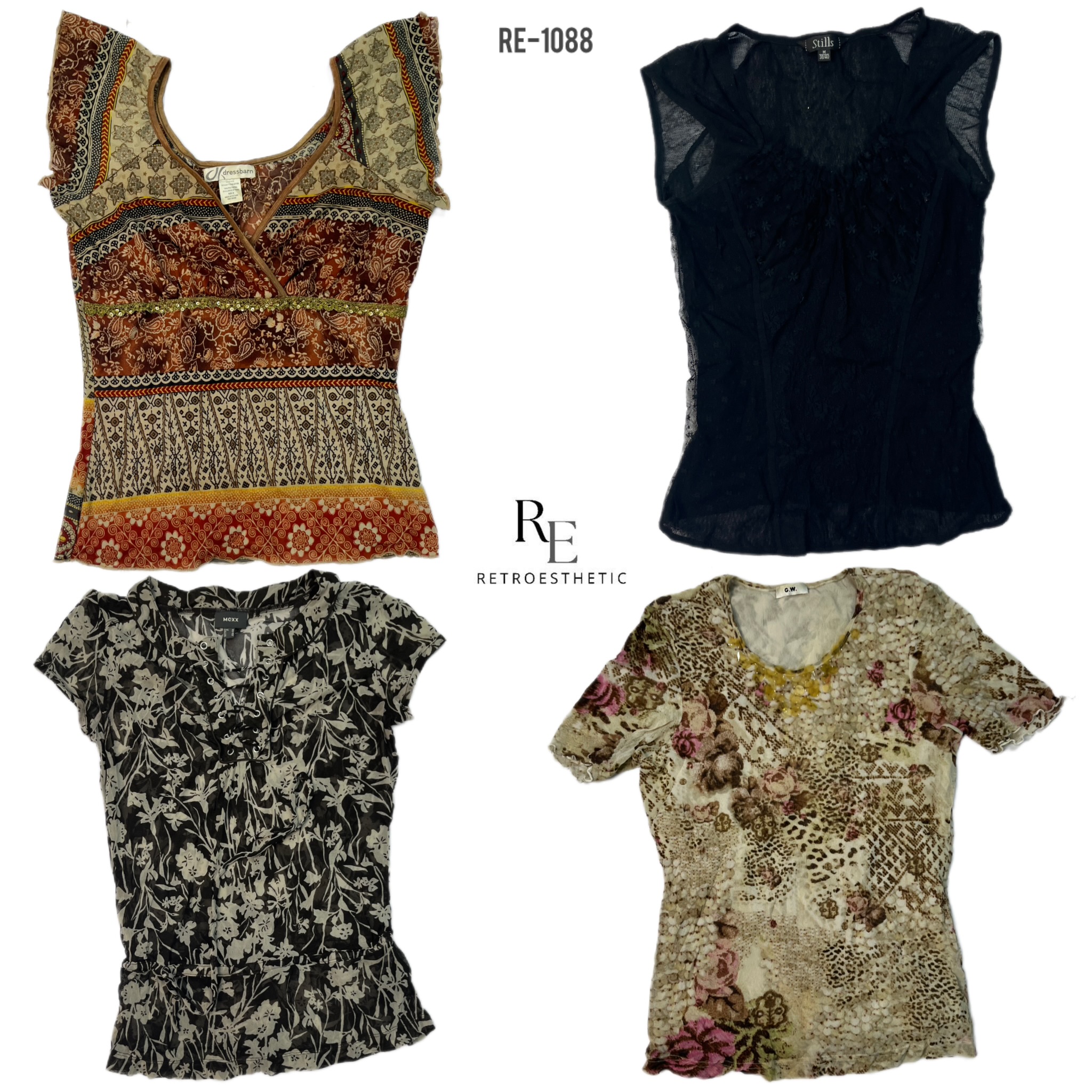 Mezcla de Tops Grunge Y2K (RE-1088)