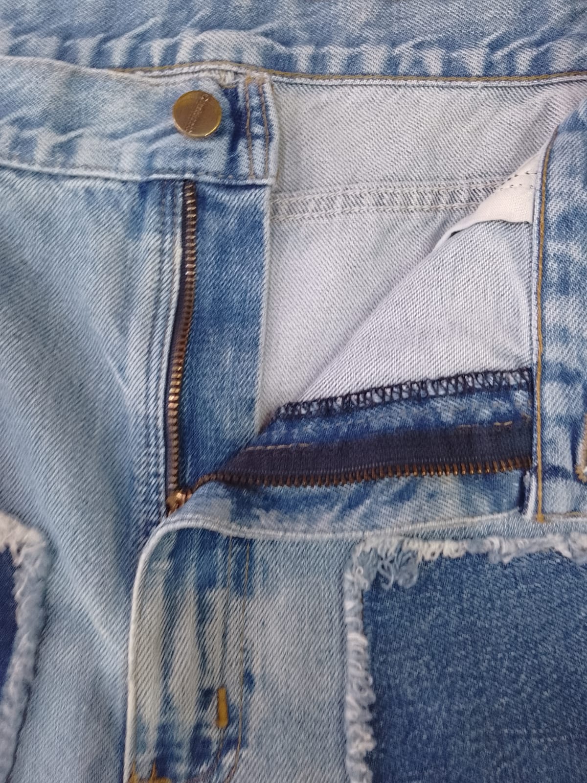 CV0003 Rework Denim Patch Shorts - 20 Pcs
