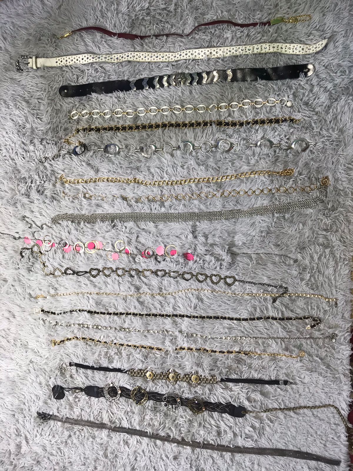 Y2k Style Disc And Chain Belts