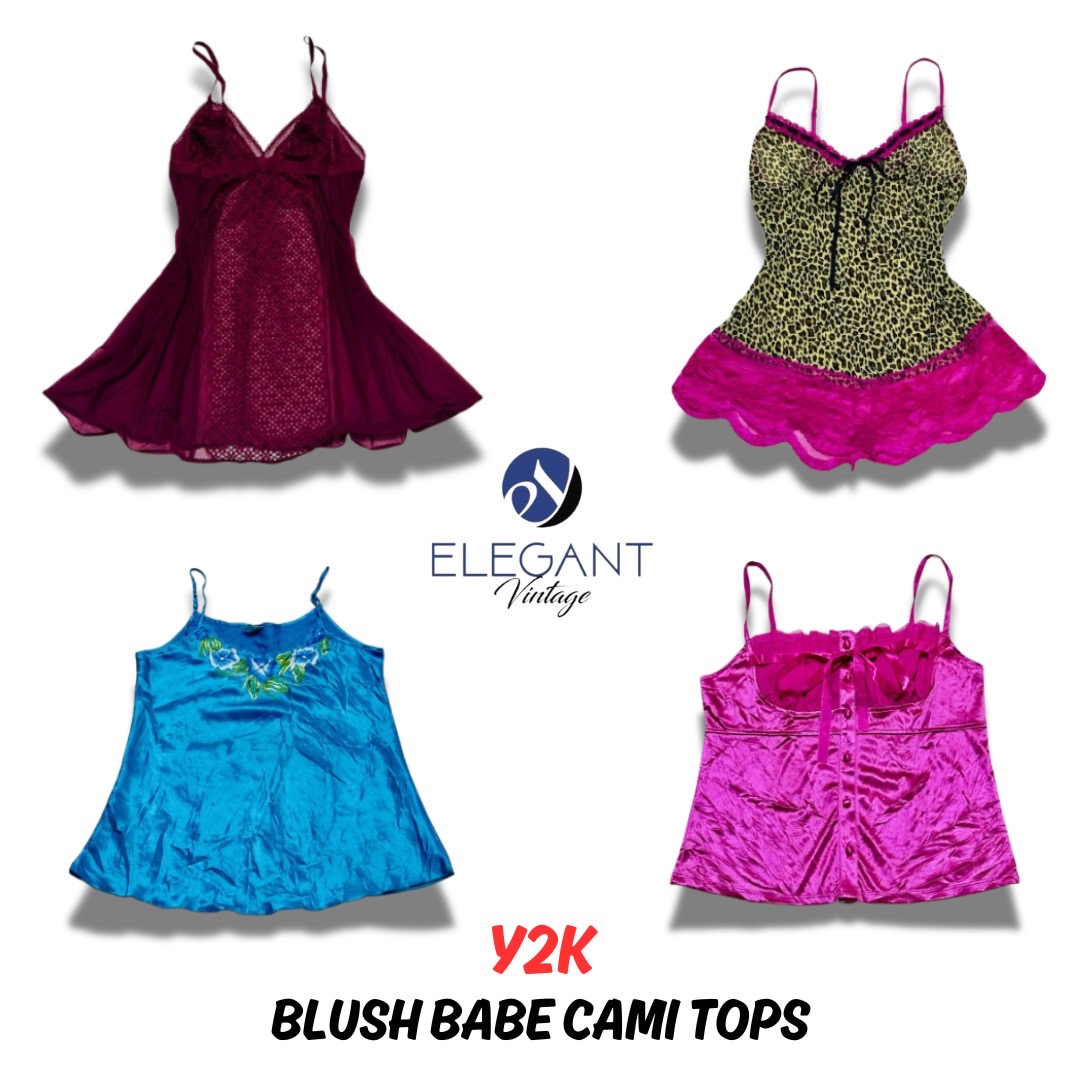 Y2K Blush Babe Cami Tops - 11 Teile - EV0366