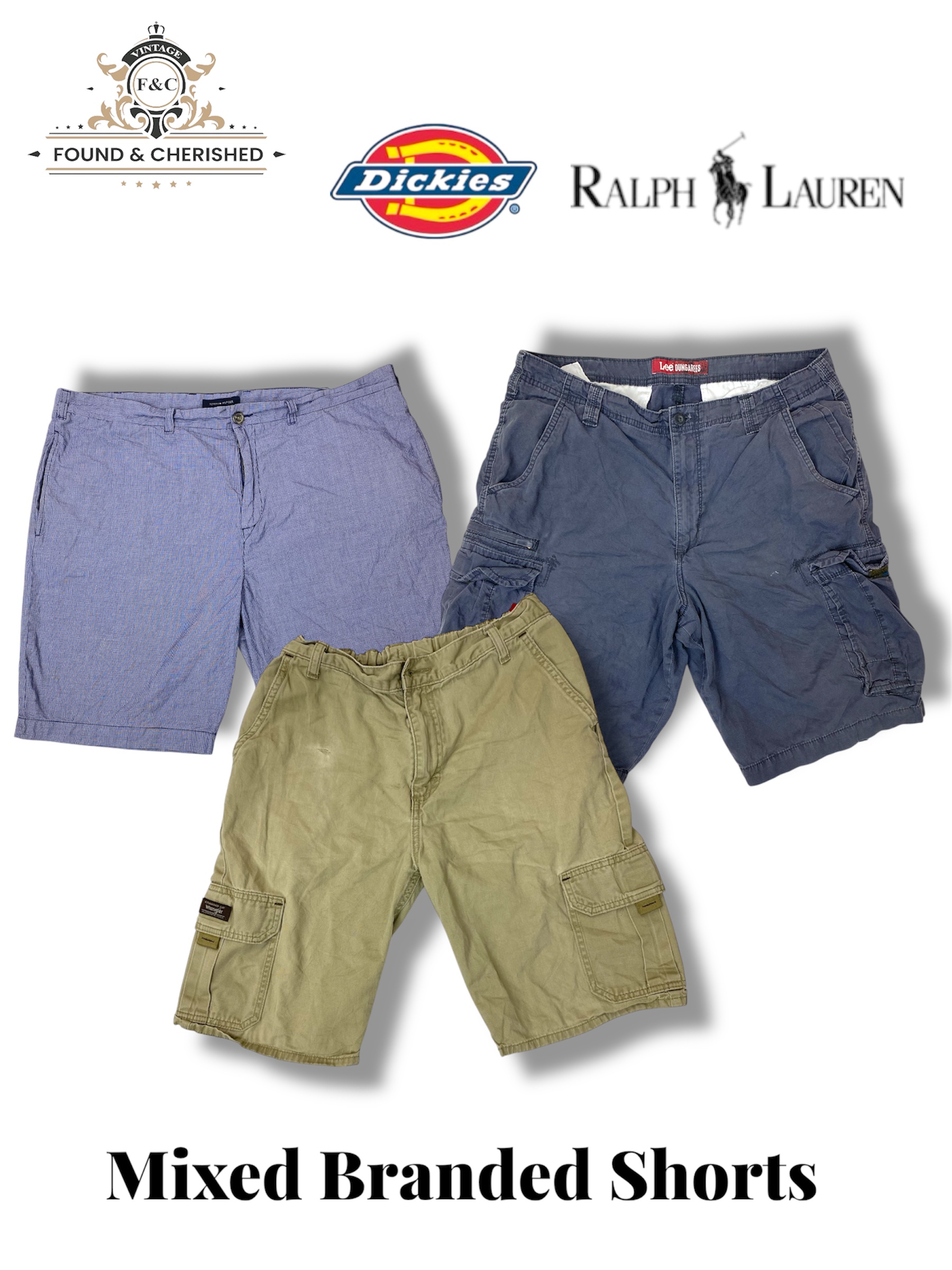 Ralph Lauren and mix branded Shorts 12-Pcs