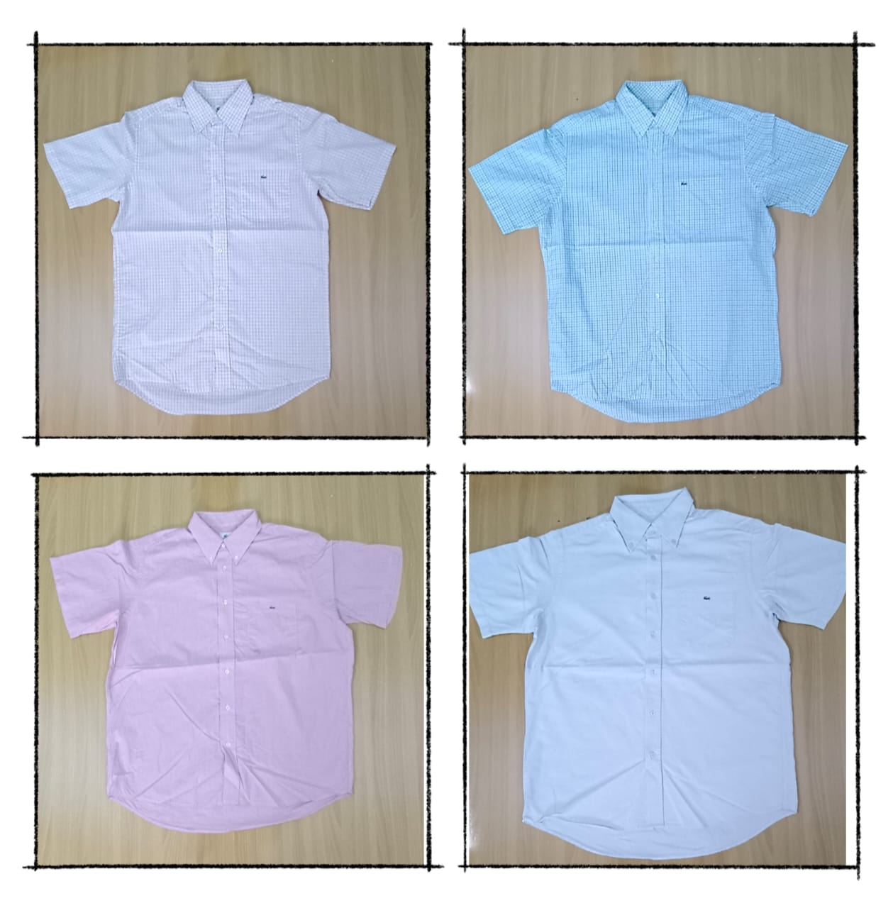JA 0259 Camicia Vintage Lacoste a Maniche Corte - 10 pezzi