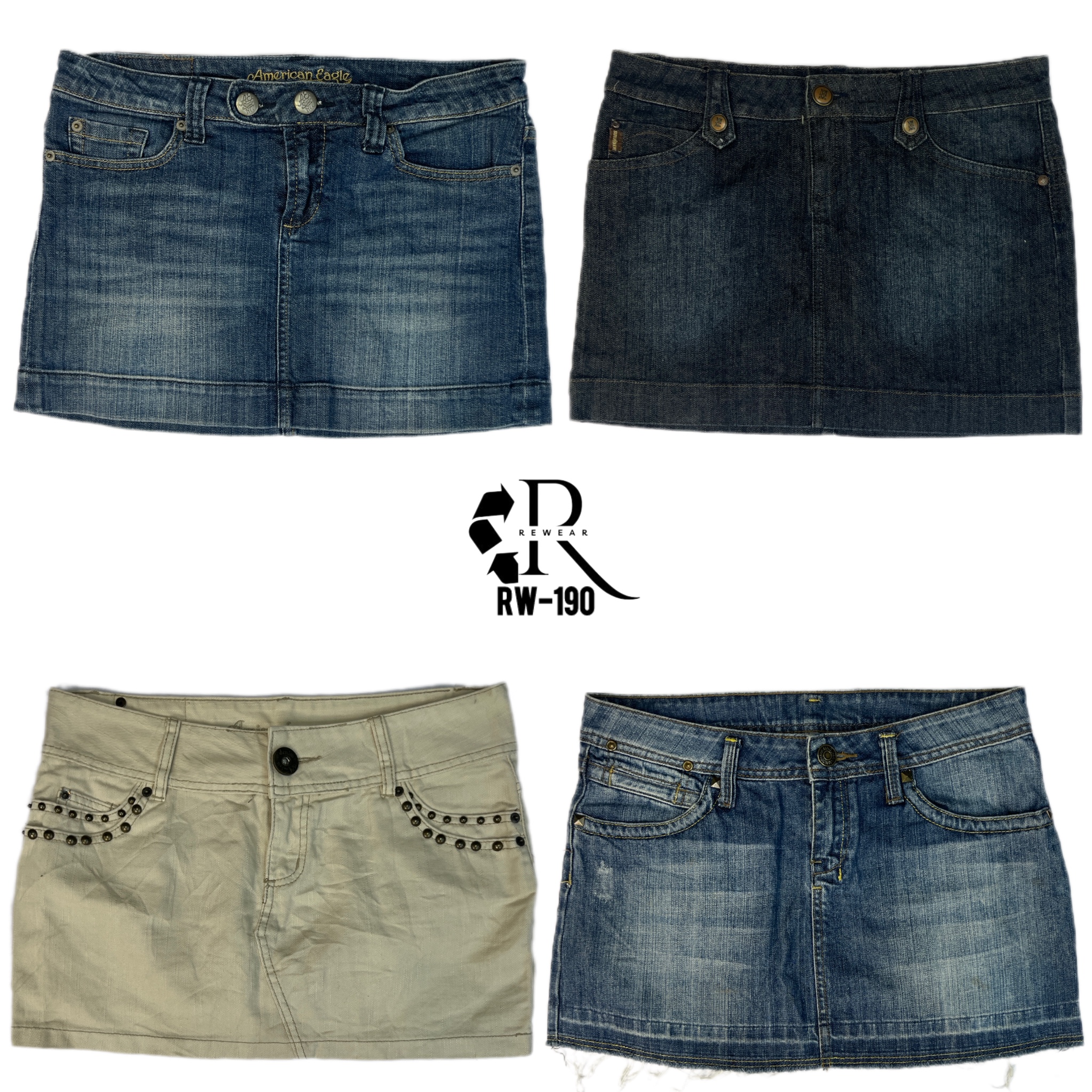 Y2K Britney Era Denim Mini Skirts (RW-190)