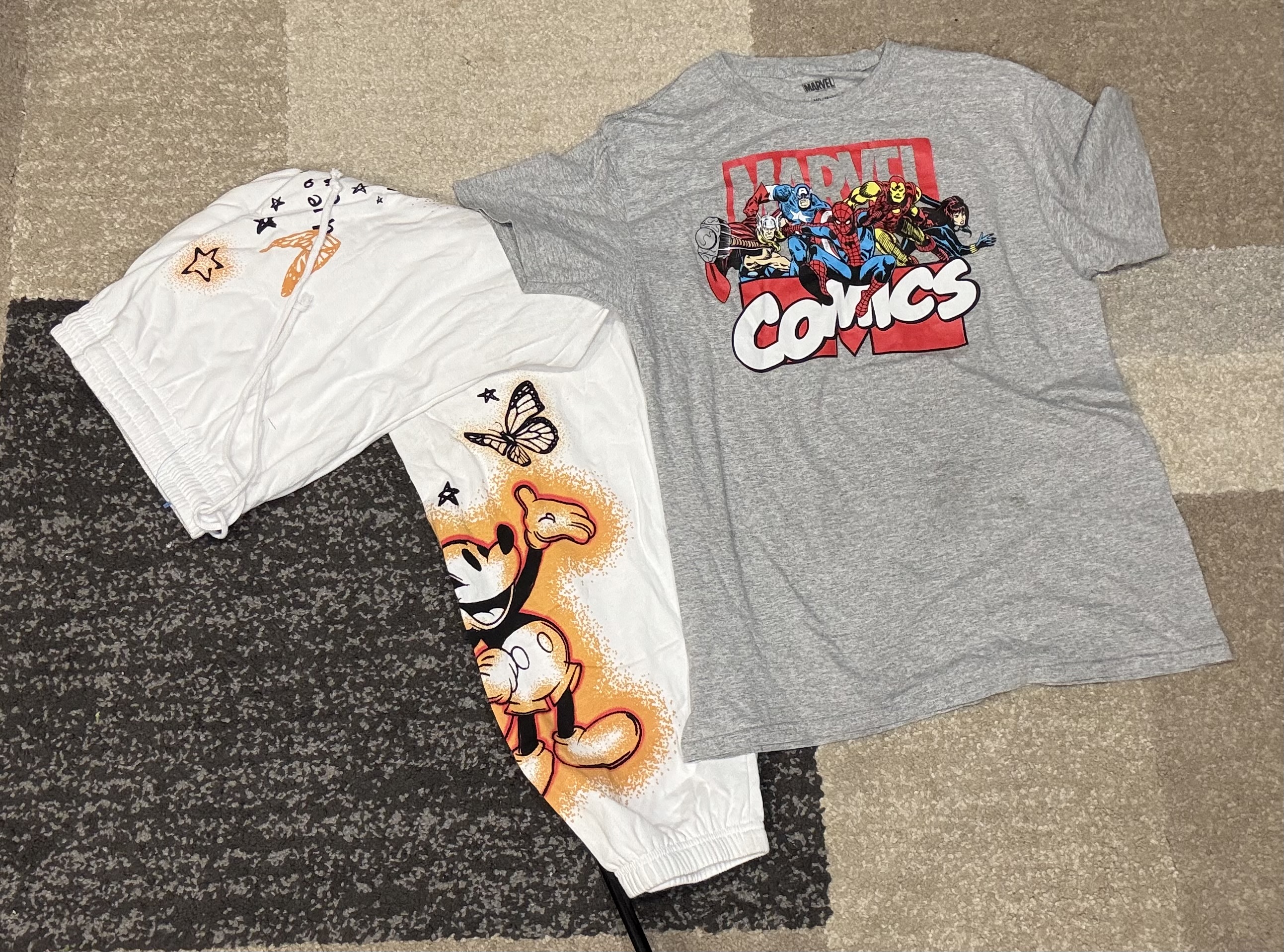 Disney, Star Wars and Others Printed T-shirts and Trousers