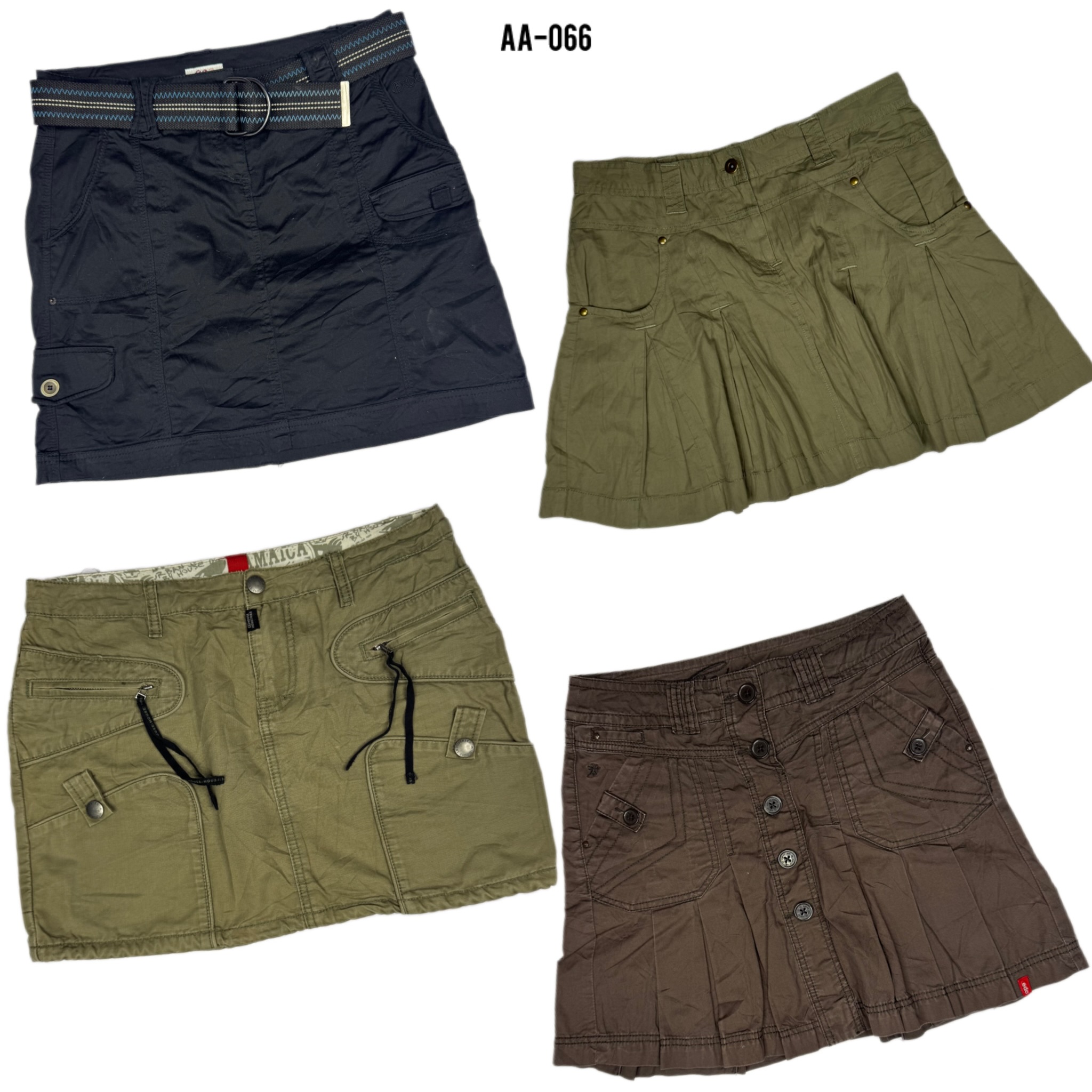 Gonne Mini in Cotone Uniche Y2K (AA-066)