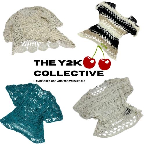 Y2K European Summer Crochet Tops (TEC76)
