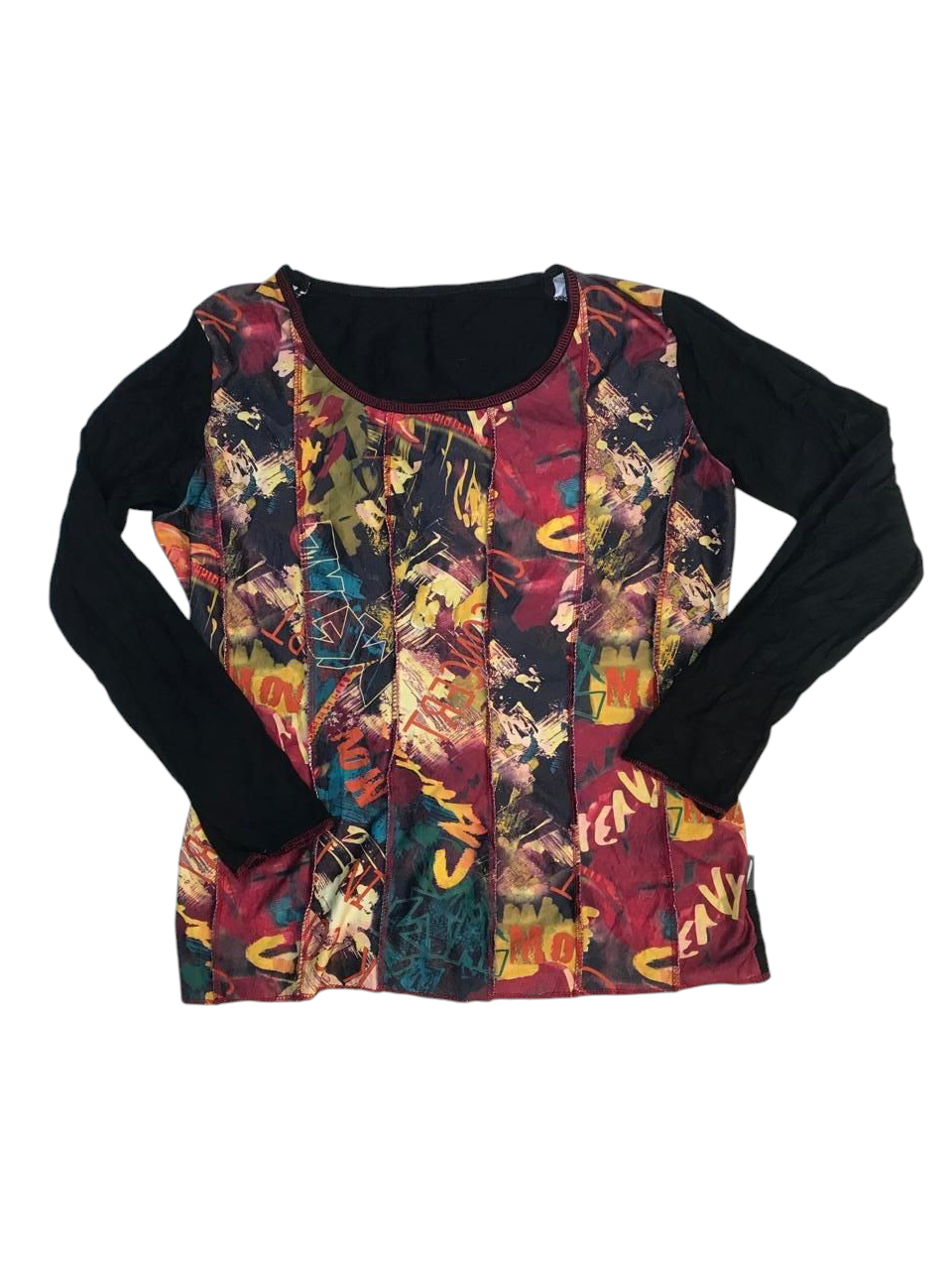 Langarm-Mesh-Top