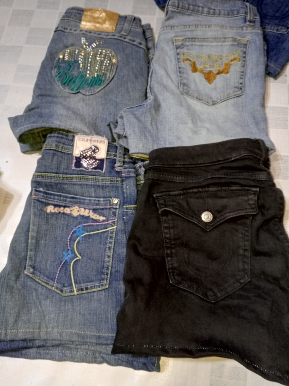 MISS ME TRUE RELIGION AND OTHER MIX BRANDS MINI SHORT (MR544)