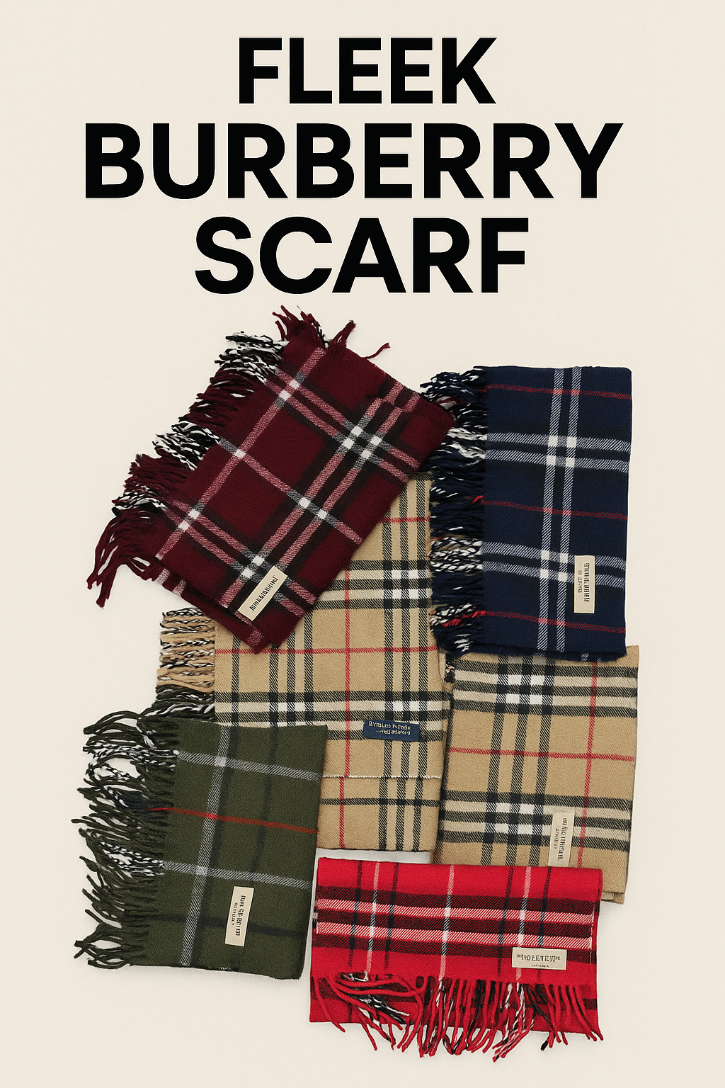 Bufandas Burberry 15 pcs