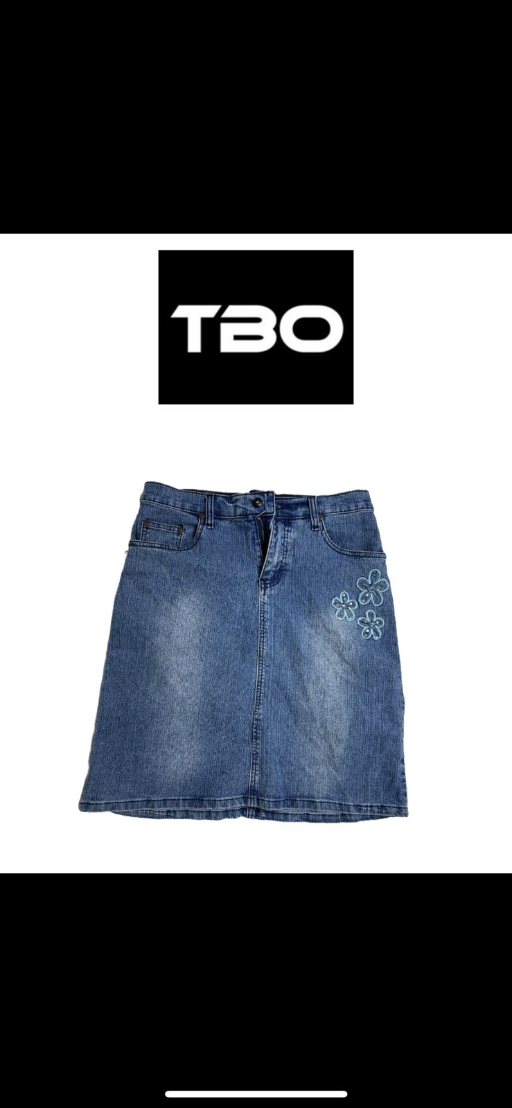 Gonna in denim da donna Y2K