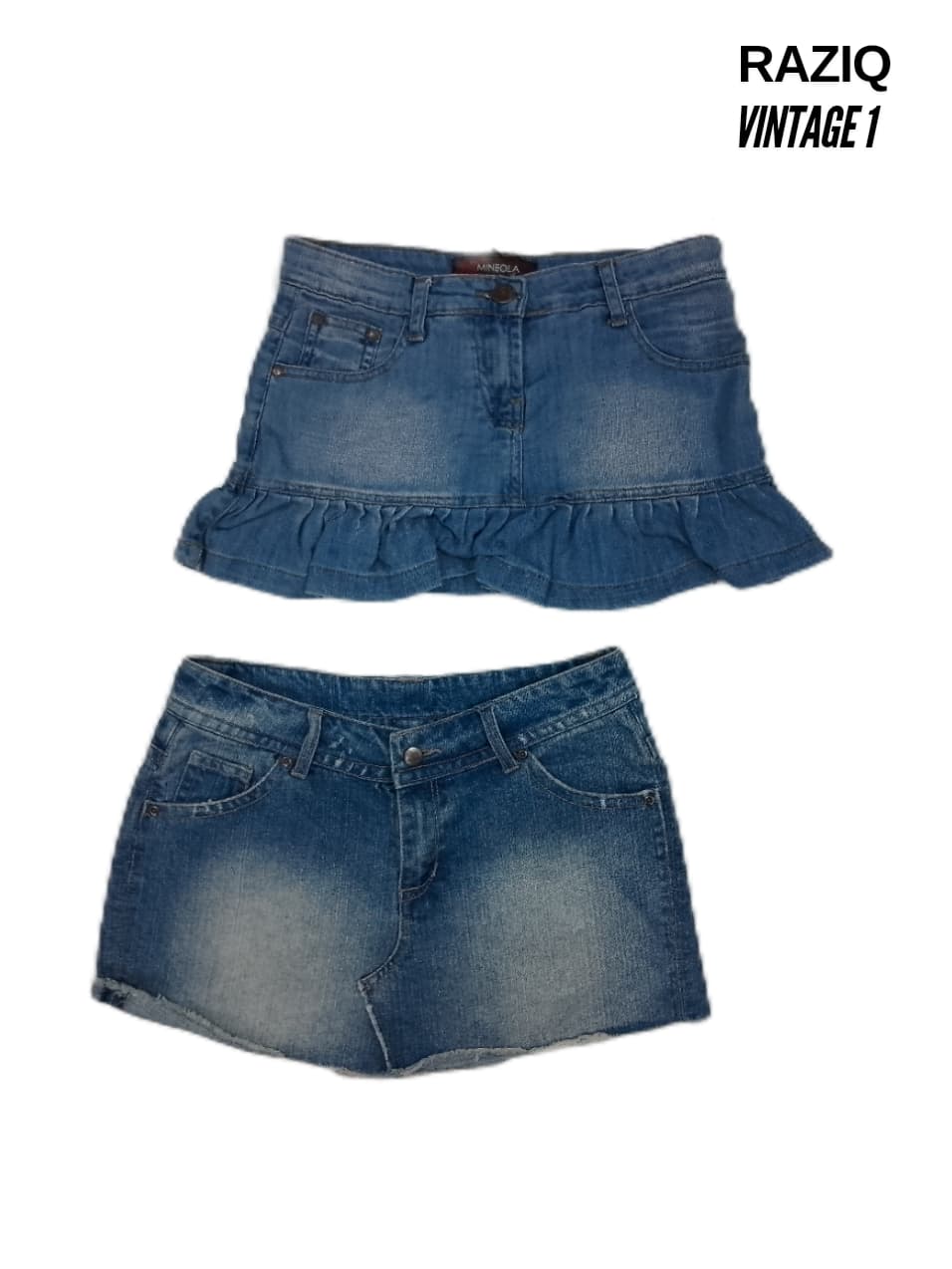 Gonne in Denim Mini Y2K