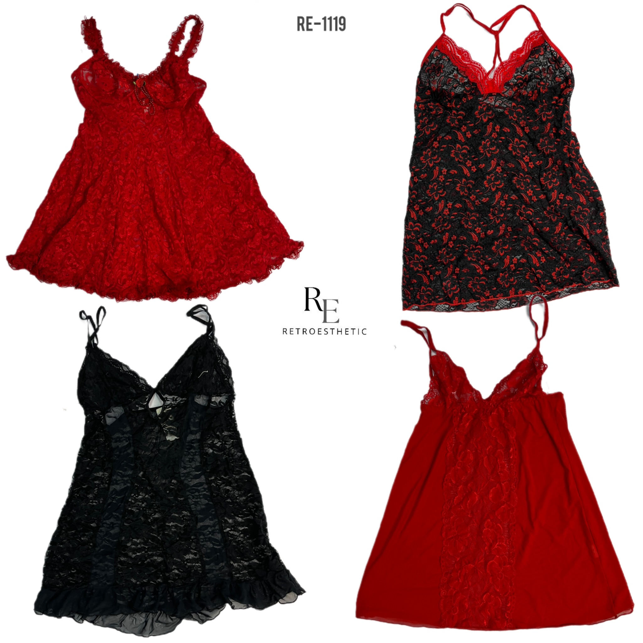 Lingerie pour un rendez-vous amoureux Y2K (RE-1119)