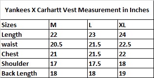 Yankess X carhatt rework style vest