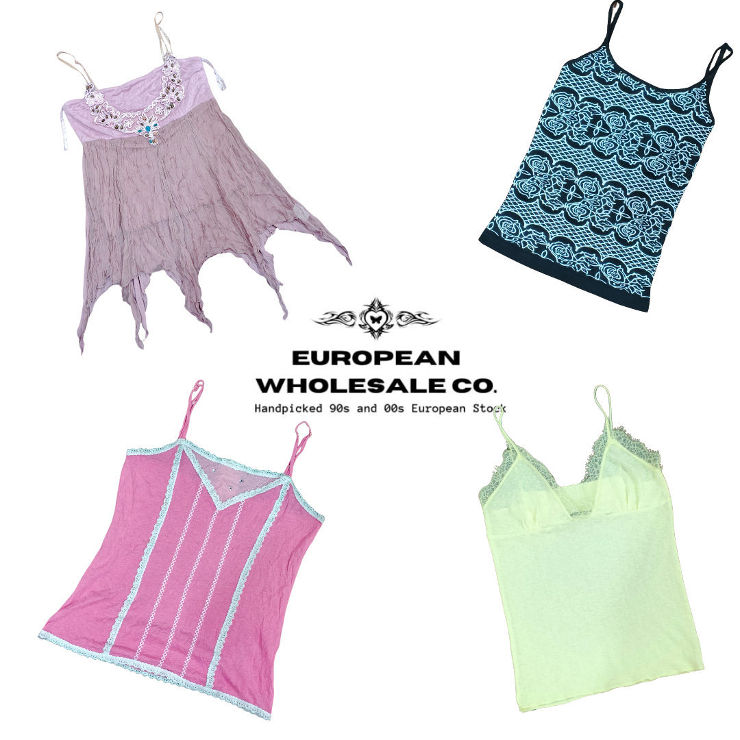 Y2K Europäische Camisole Tops Mix (EWC60)