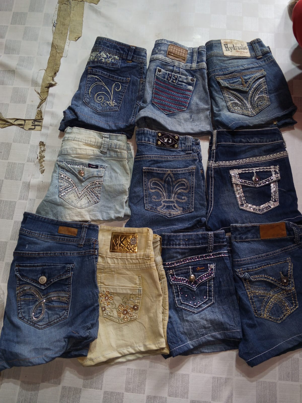 ANGLE AND OTHER MIX BRANDS MINI MICRO SHORTS (MR548)