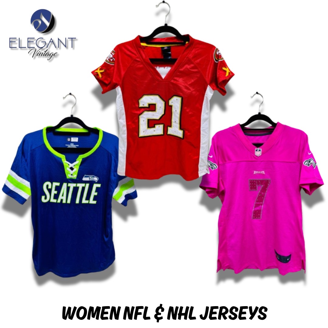 Maglie da donna NHL e NFL - 35 pezzi