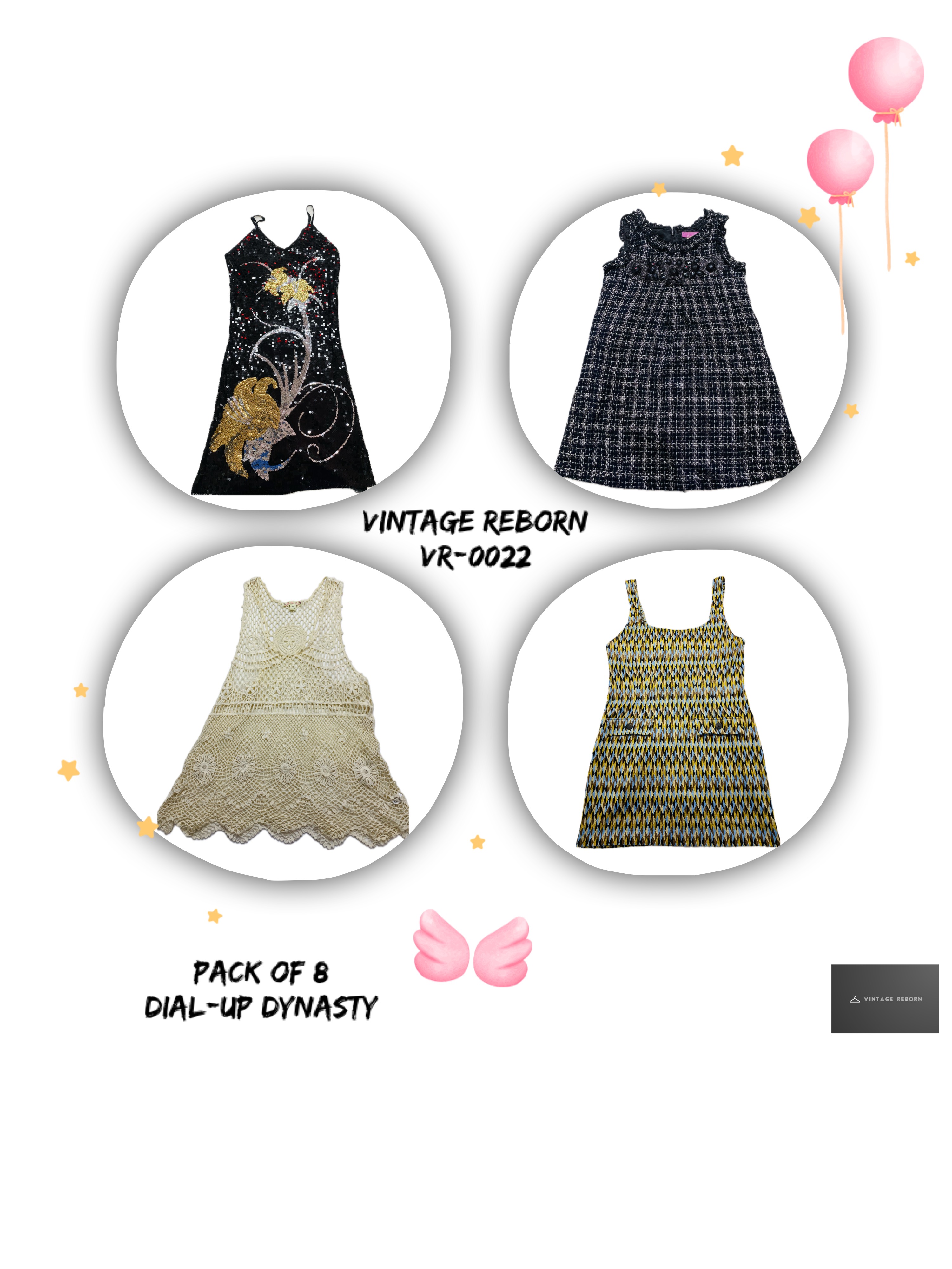Y2k tops y2k dresses mix brand (VR-0022) dial-up dynasty