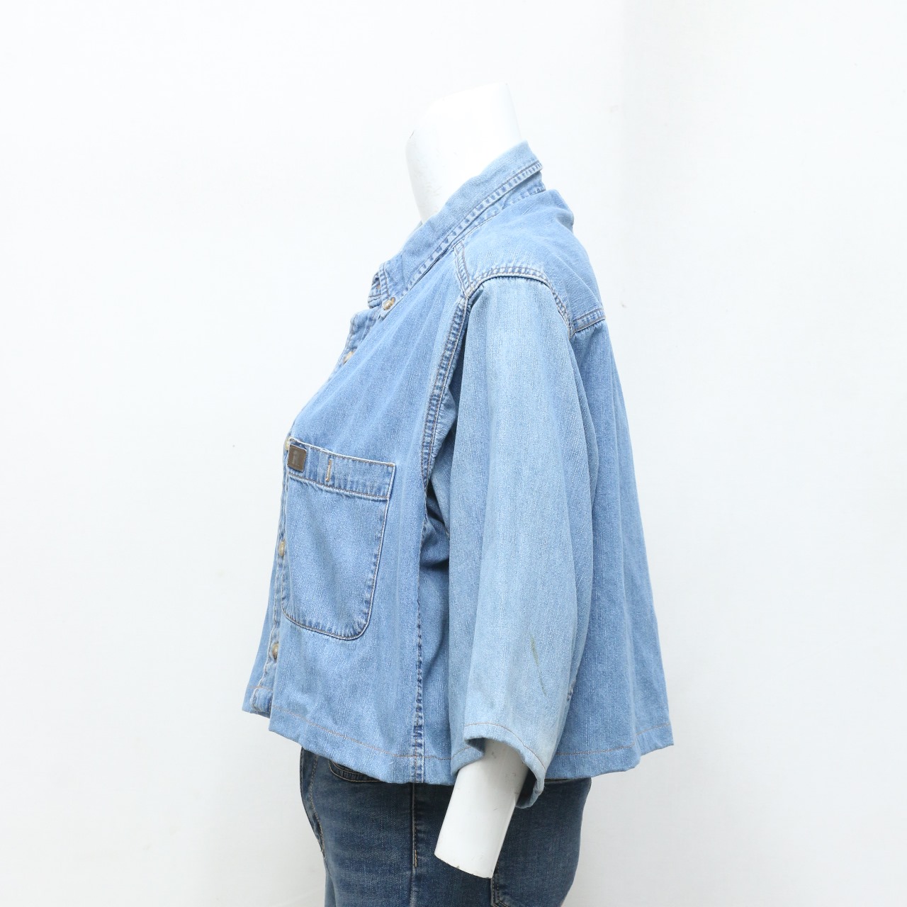 CV0073 Camisas de Denim Rework Cropped - 20 Peças
