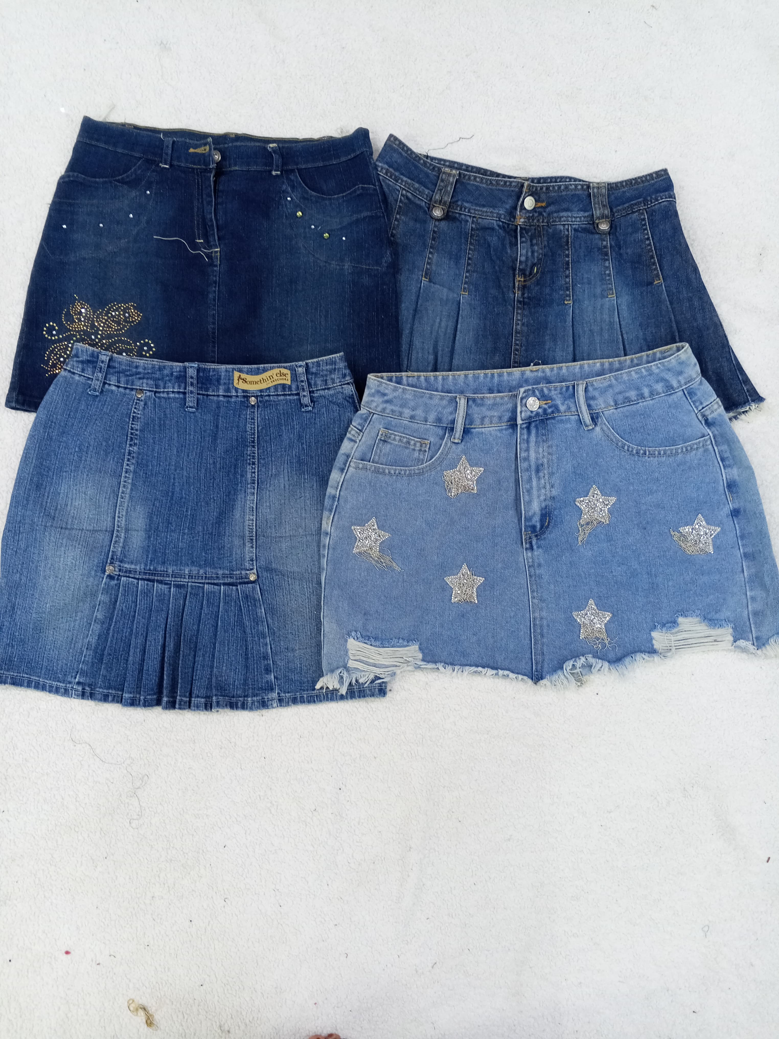 IQ0021 Jupes en denim mini stylées Y2k - 10 pièces