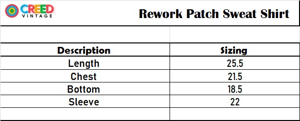 CV0081 Rework Branded Patched Sweatshirts - 20 Pcs
