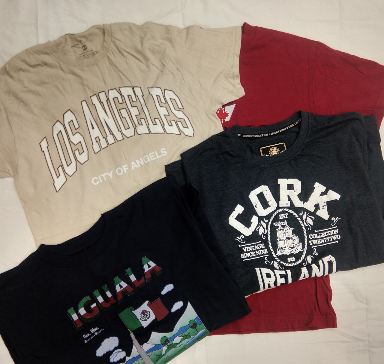 ZH0058 ブランドなし ディスティネーション Tシャツ - 16 ピース