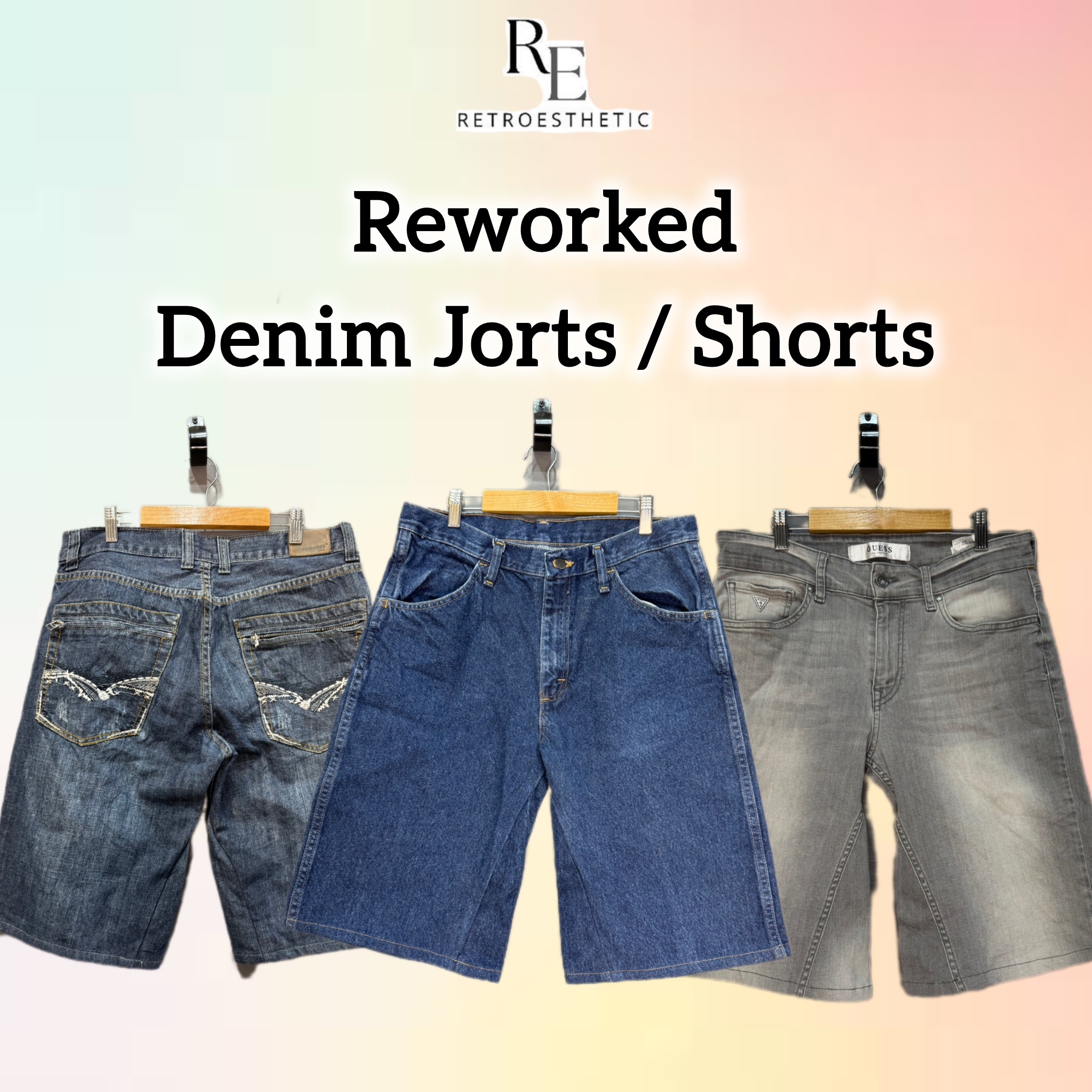 Reworked Denim Jorts /Shorts