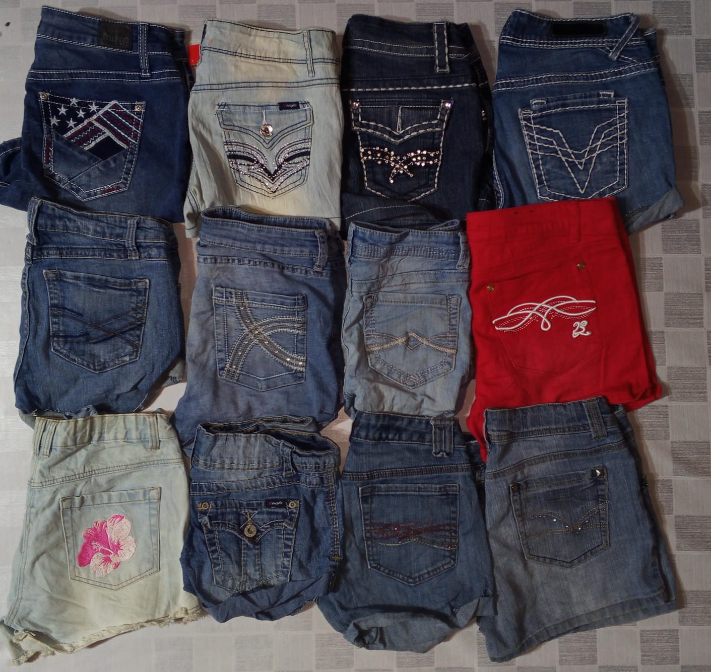 VIGOSS, ANGELS AND OTHER MIX BRANDS MINI SHORTS (ID 1057)