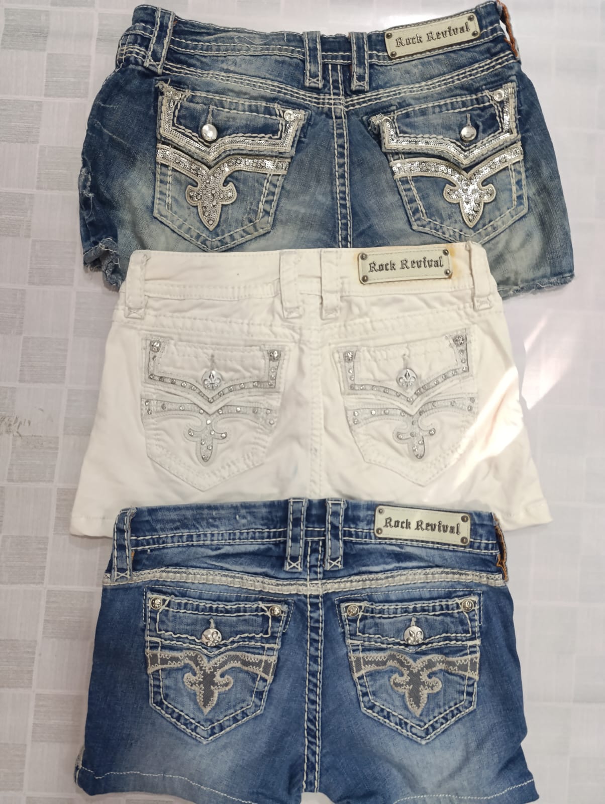 R71 Ladies Y2k MissMe, Rock Revival & True Religion hot shorts-37