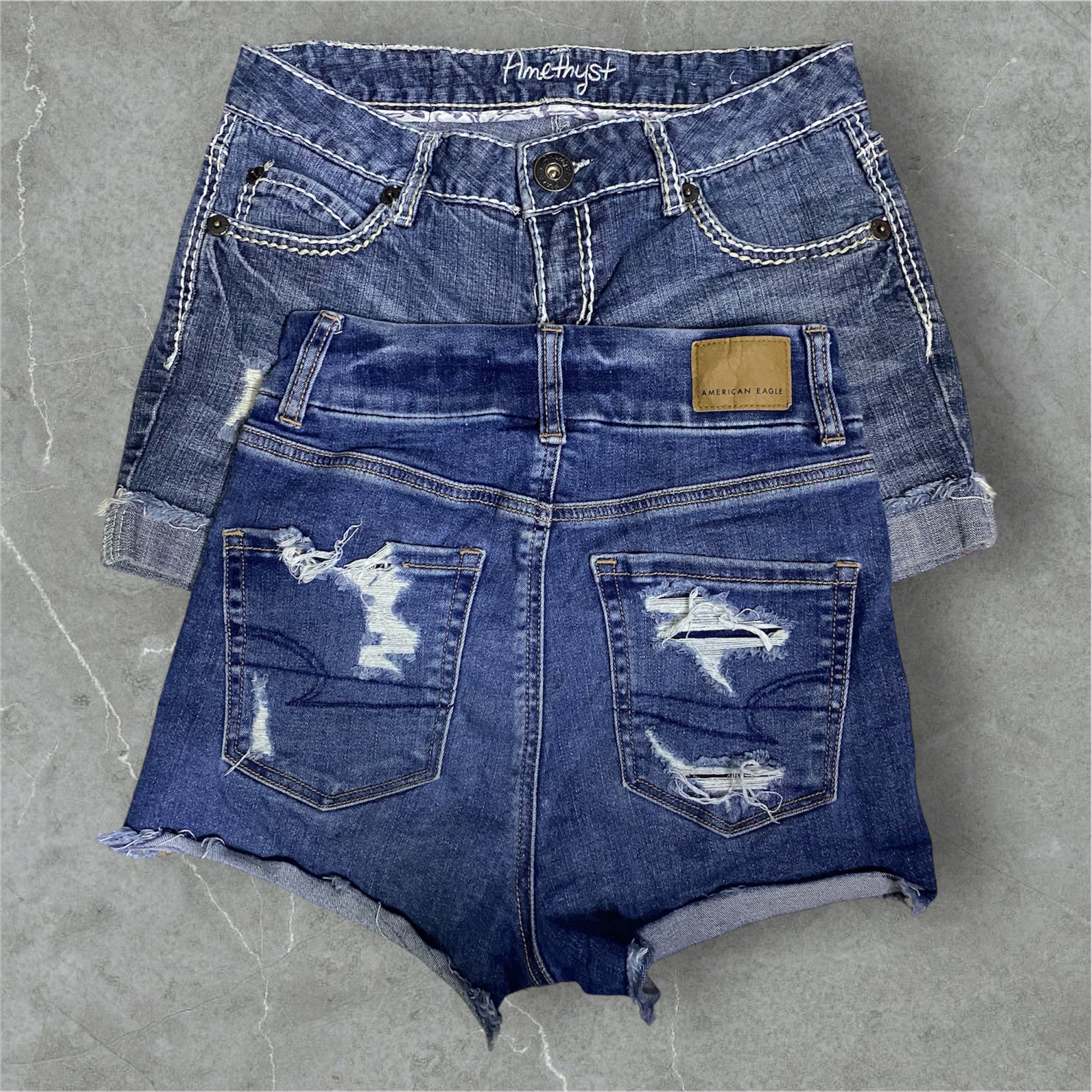 (SM 001) Shorts de denim para mulheres