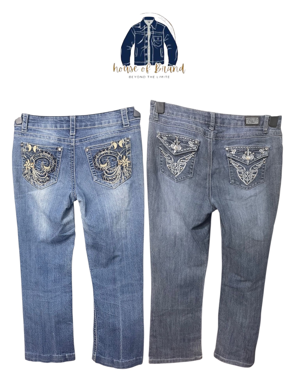 Jean évasés style Y2K, 30 pièces