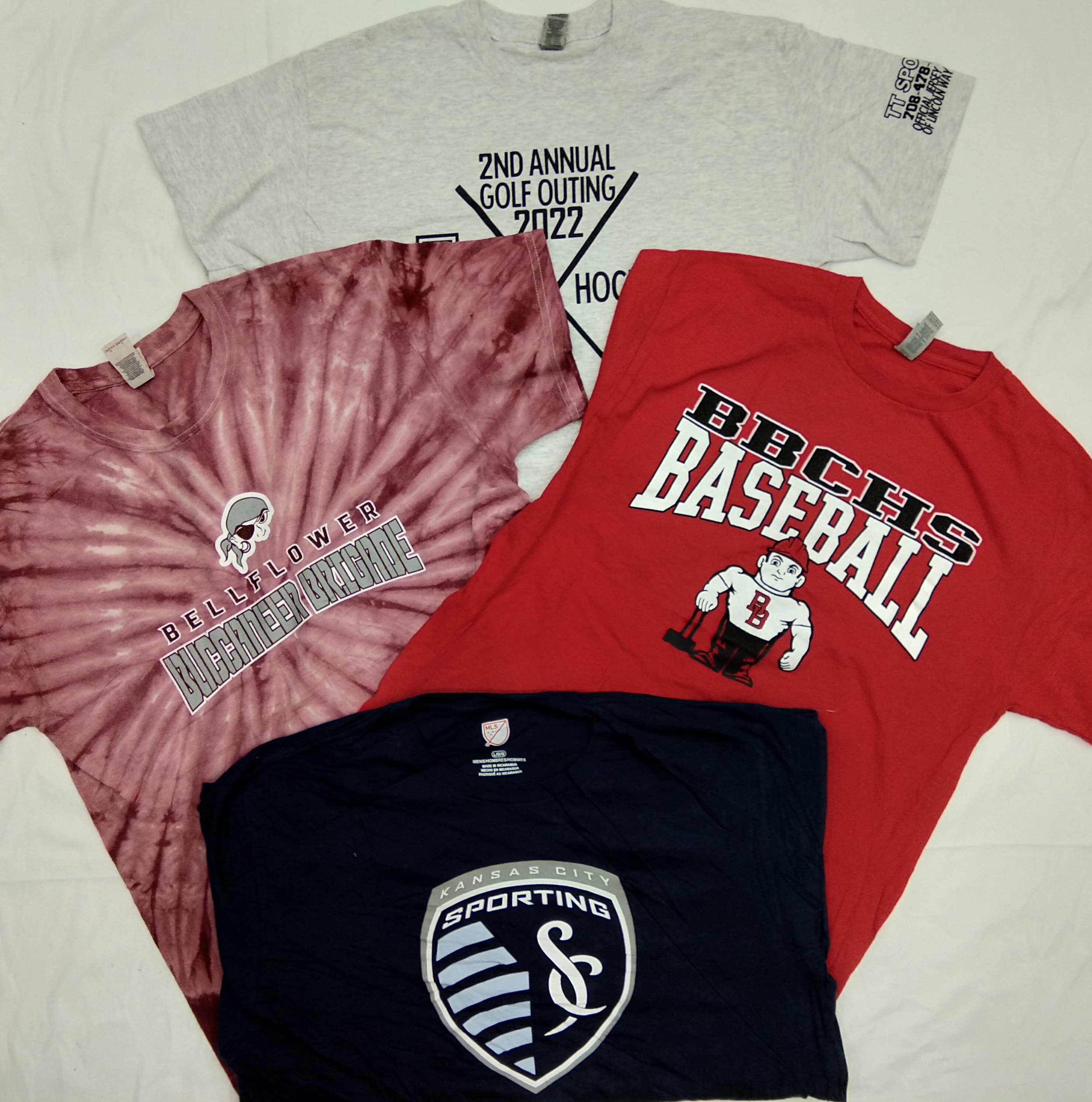 ZH0079 Unbranded Printed T-shirts - 16 Pcs