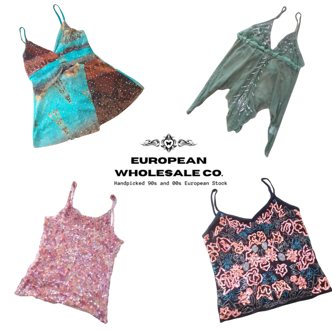 Y2K European Girls Holiday Cami Tops Mix (EWC95)