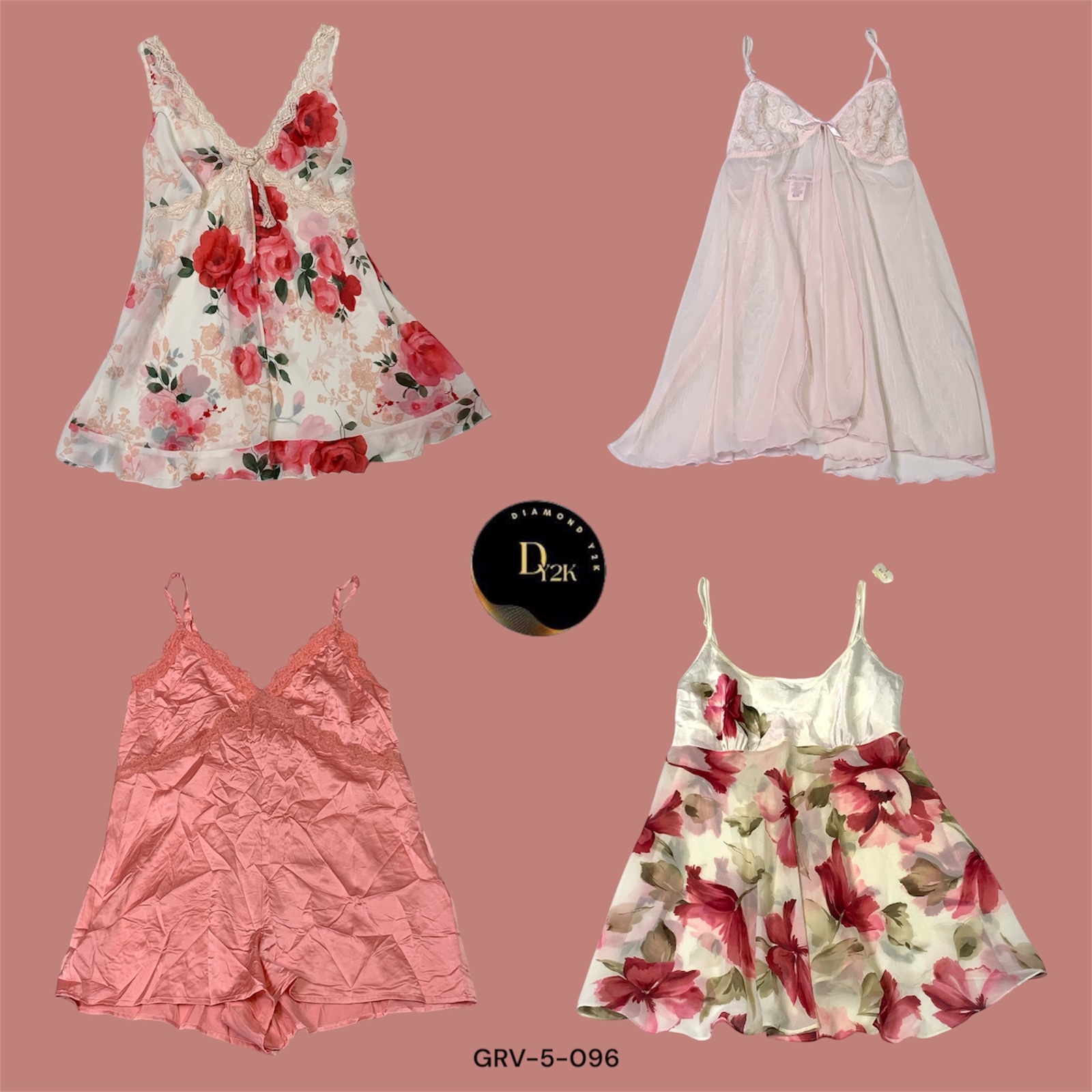 Y2K Fairycore Pink Satin Slip Dress – Soft Girl Aesthetic (GRV-5-096)