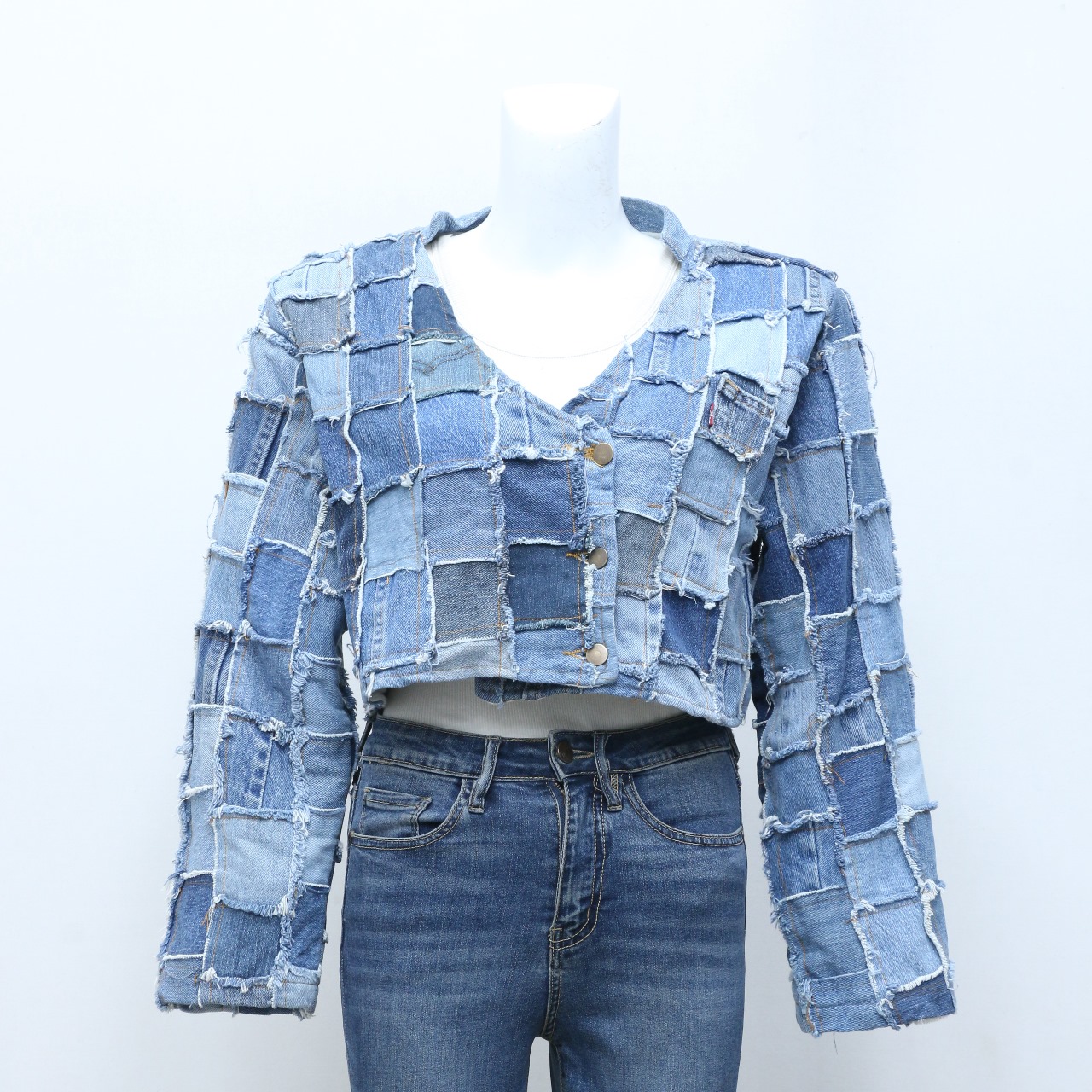 CV0084 Upcycled Levi's Square Jackets - 20 Pcs