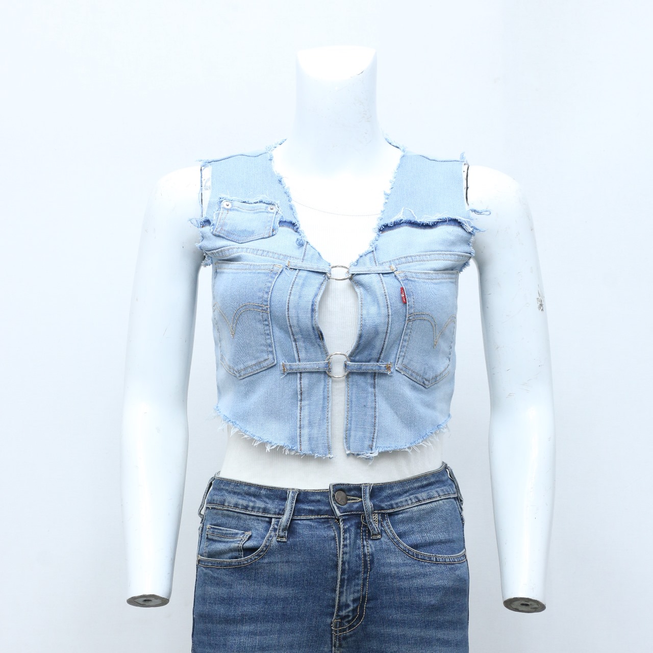 CV0085 Upcycled Levi's Ladies Vest - 20 Pcs