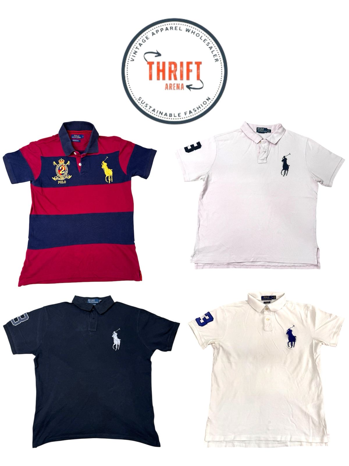T1017 Ralph Lauren Camisetas Big Pony 19 piezas