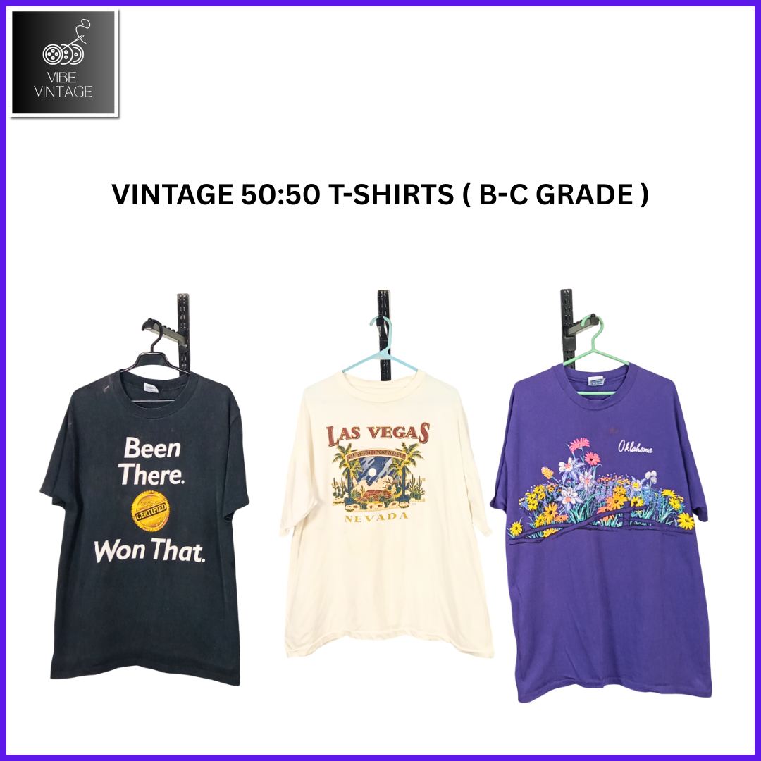 ビンテージ 50:50 Tシャツ - 16 PCS バンドル 2