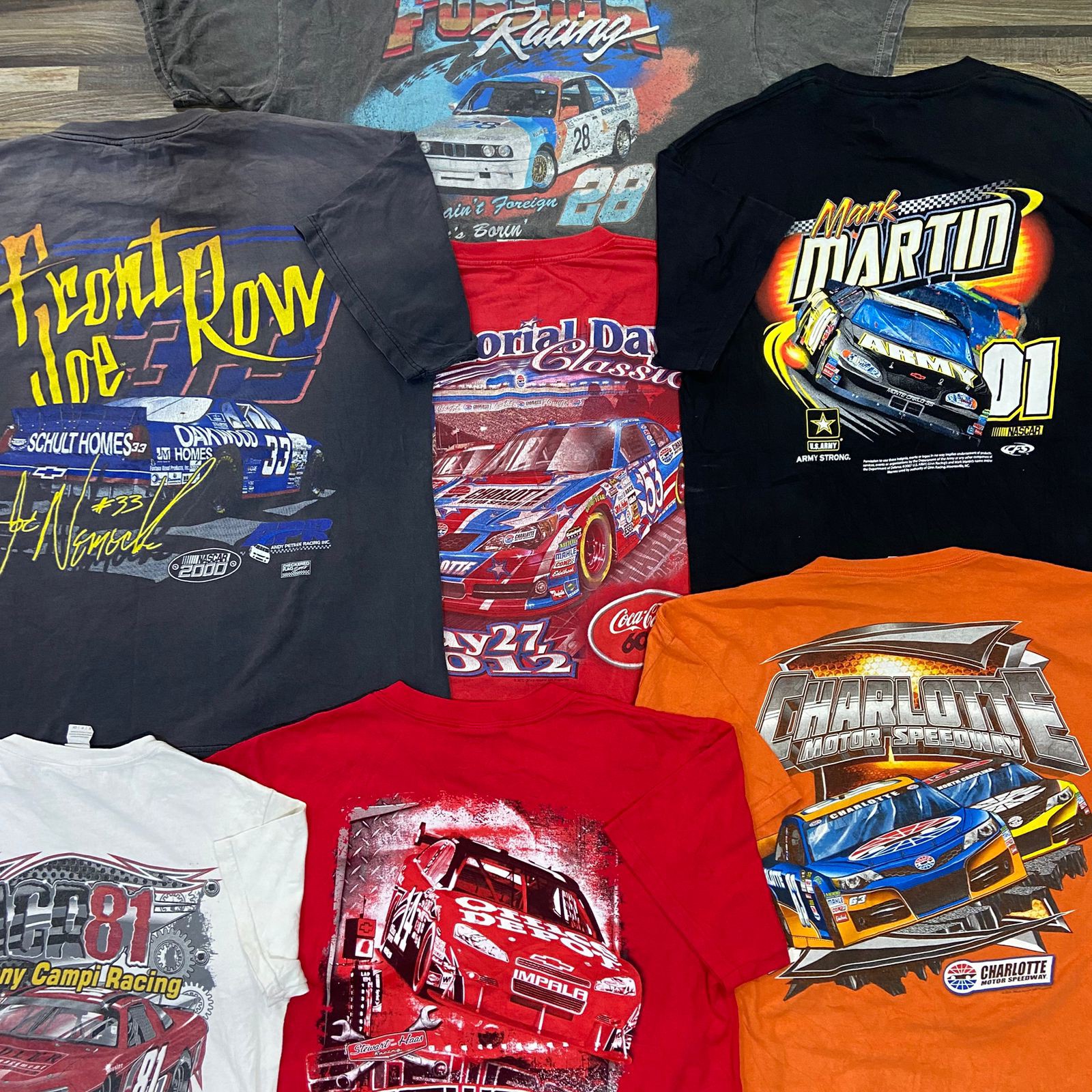 NASCAR Printed T-Shirts 12pcs