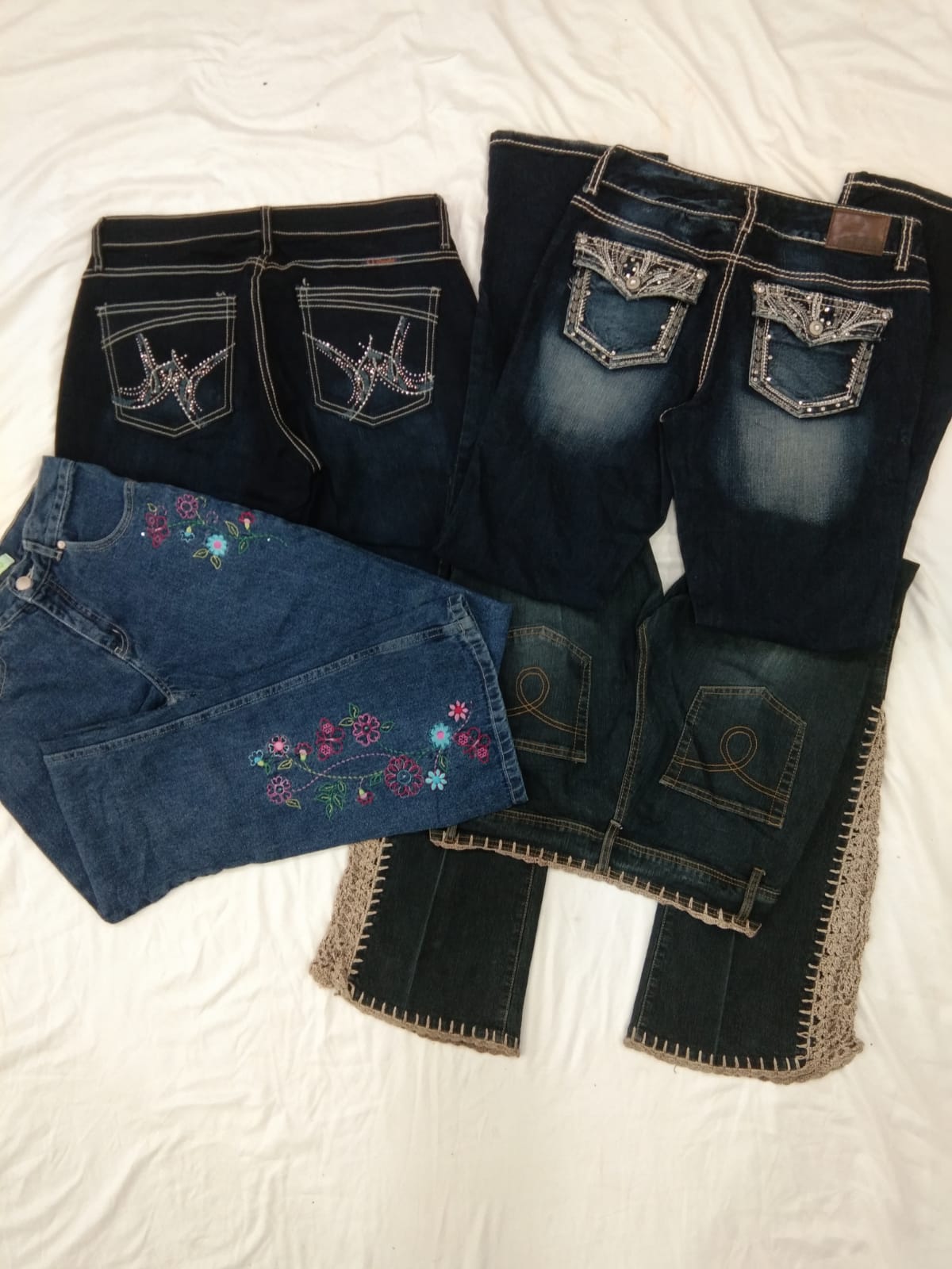IQ0035 Y2k Sweetheart Flare Jeans - 12 Jeans