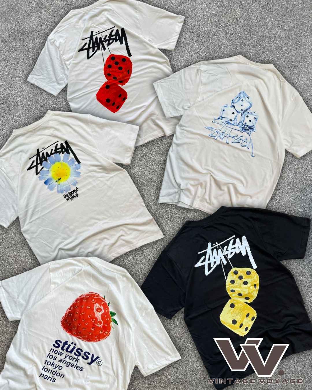 Stüssy rework style tees MOQ 25pcs #20525