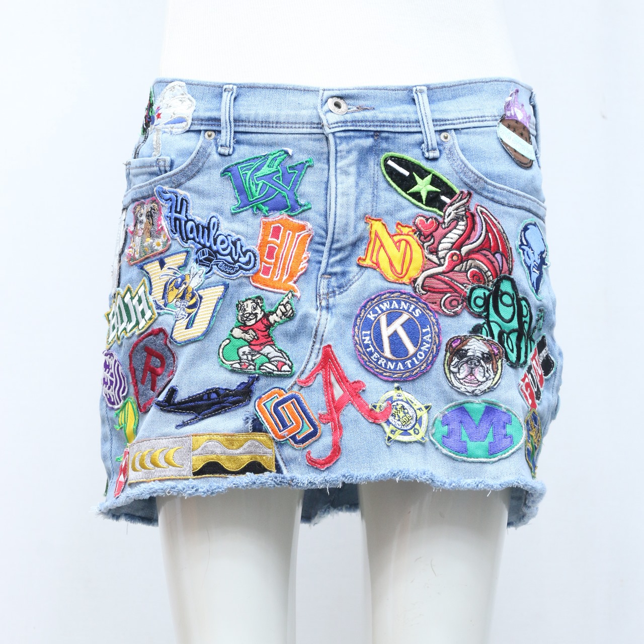 CV0097 Upcycled Levi's Patchwork Skirts - 20 Pcs